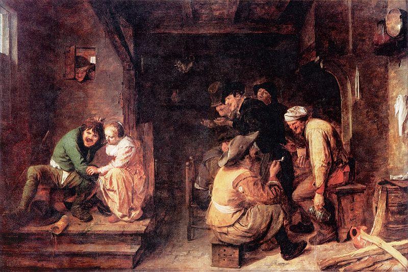 Adriaen Brouwer Tavern Scene oil painting image